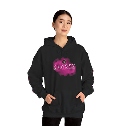 CLASSY BUT I CUSS A LITTLE - Cozy Hoodie