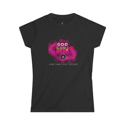 GOD GUNS & LIPSTICK - Women's Softstyle Tee