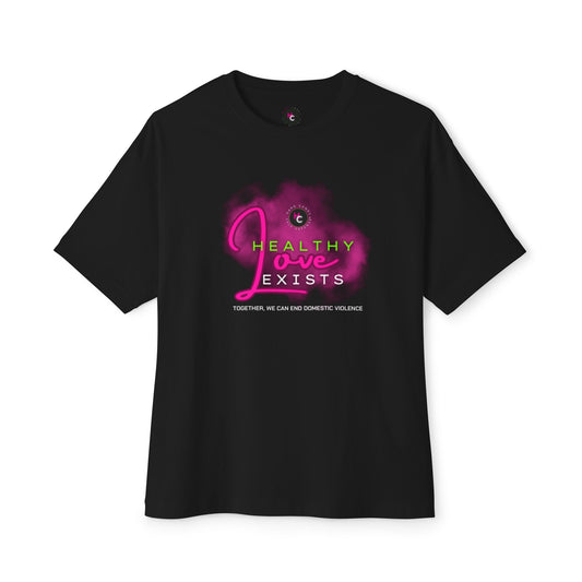 HEALTHY LOVE EXISTS - Oversized Boxy Tee